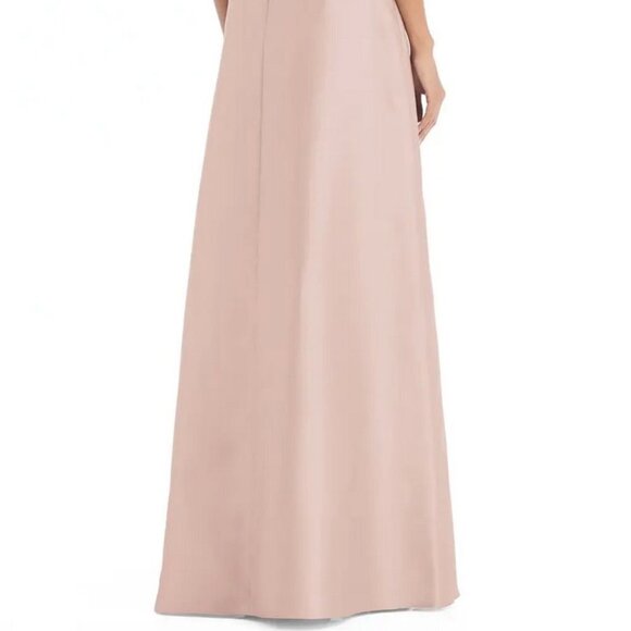 Alfred Sung Toasted Sugar One-Shoulder A-Line Gown D815S - Picture 4 of 4